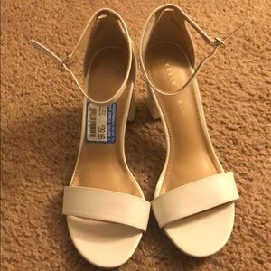 New Kelly & Katie white heels